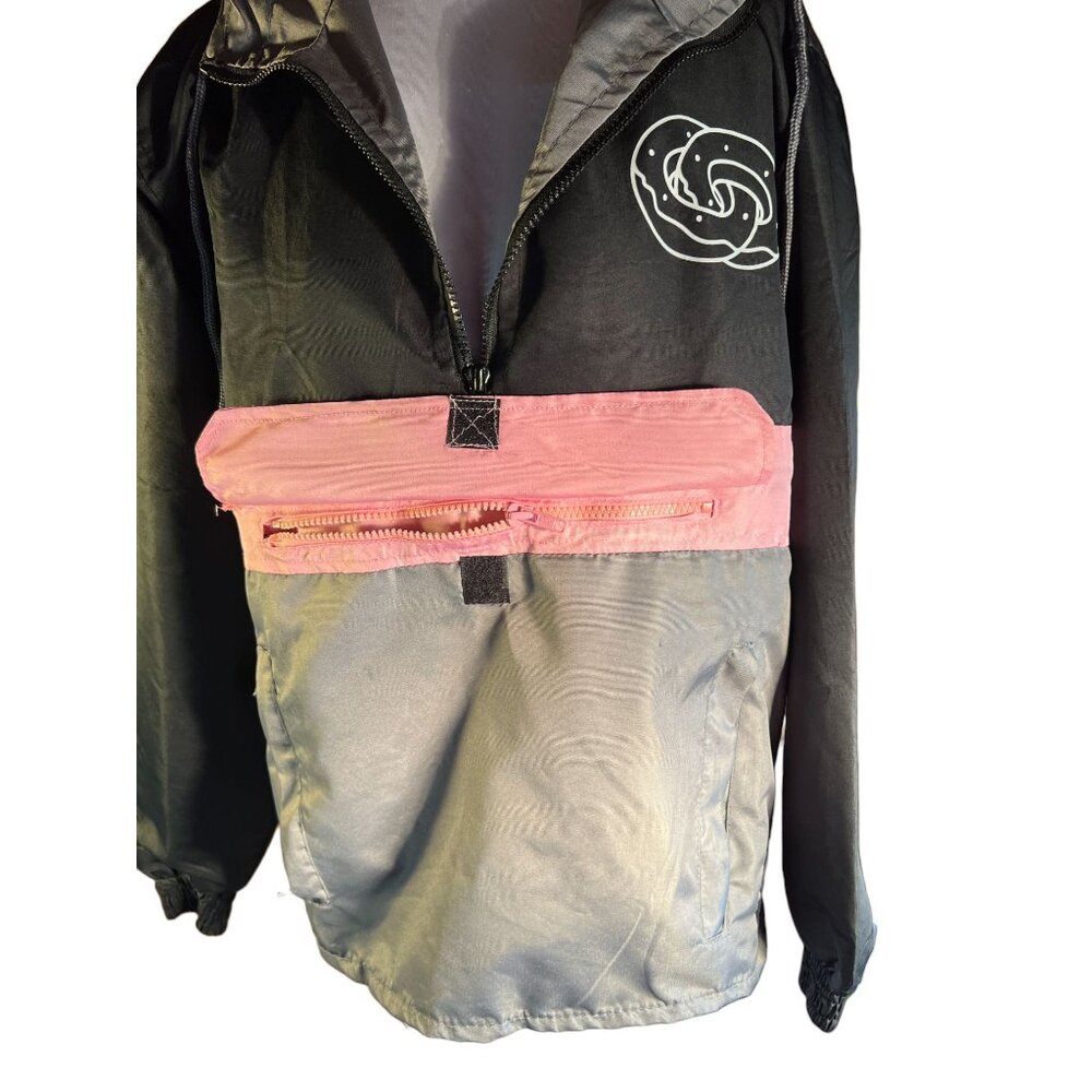 Odd Future Hooded Pullover Jacket W/ Front Pocket & Zipper Accents Size S - Picture 14 of 14